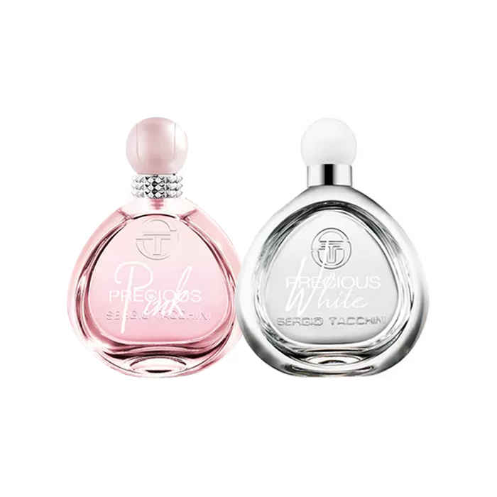 Buy Sergio Tacchini Precious Pink For Woman EDT (100 ml) + Sergio Tacchini Precious White for Woman EDT (100 ml) - Purplle