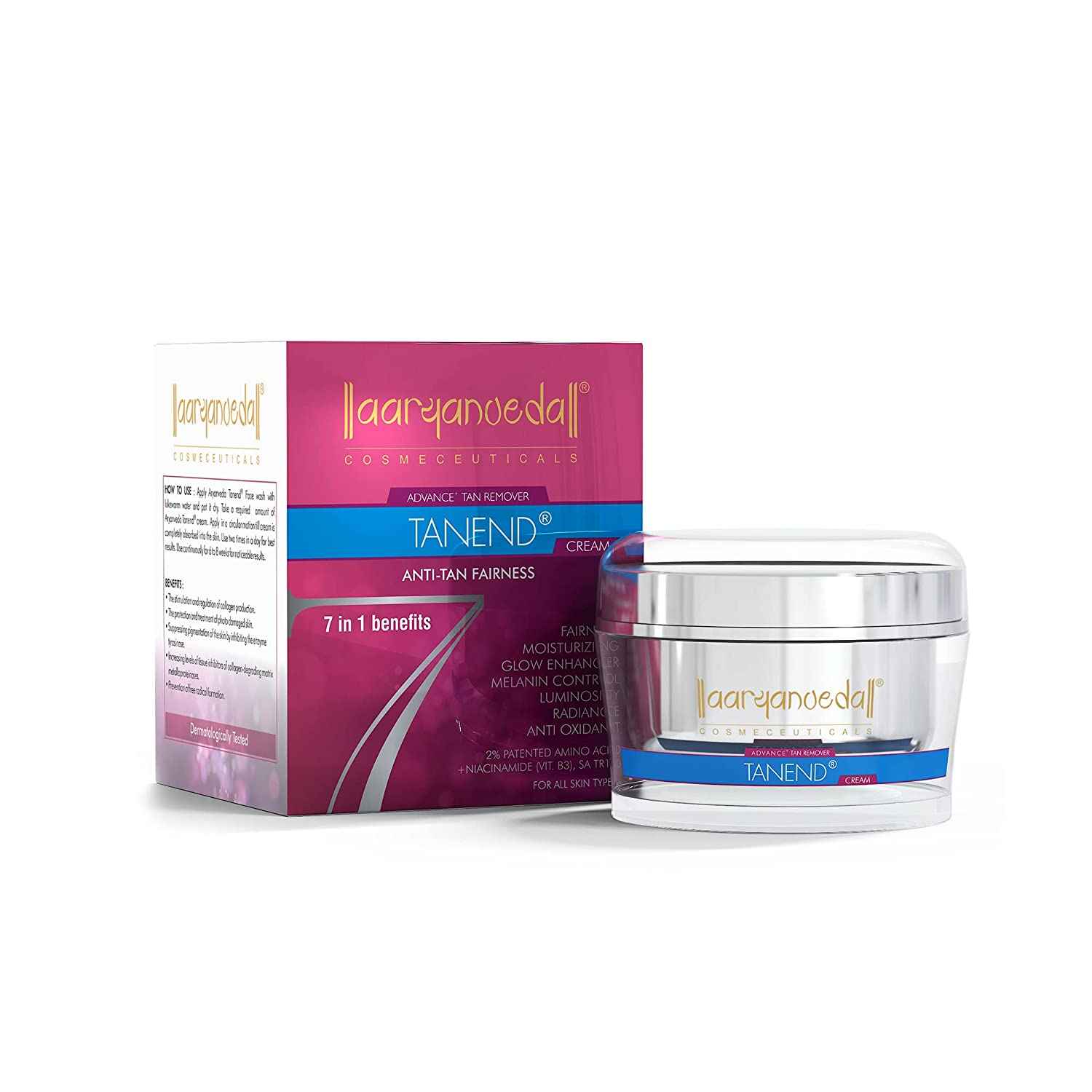 Buy Aryanveda Tanend cream 50 ml - Purplle