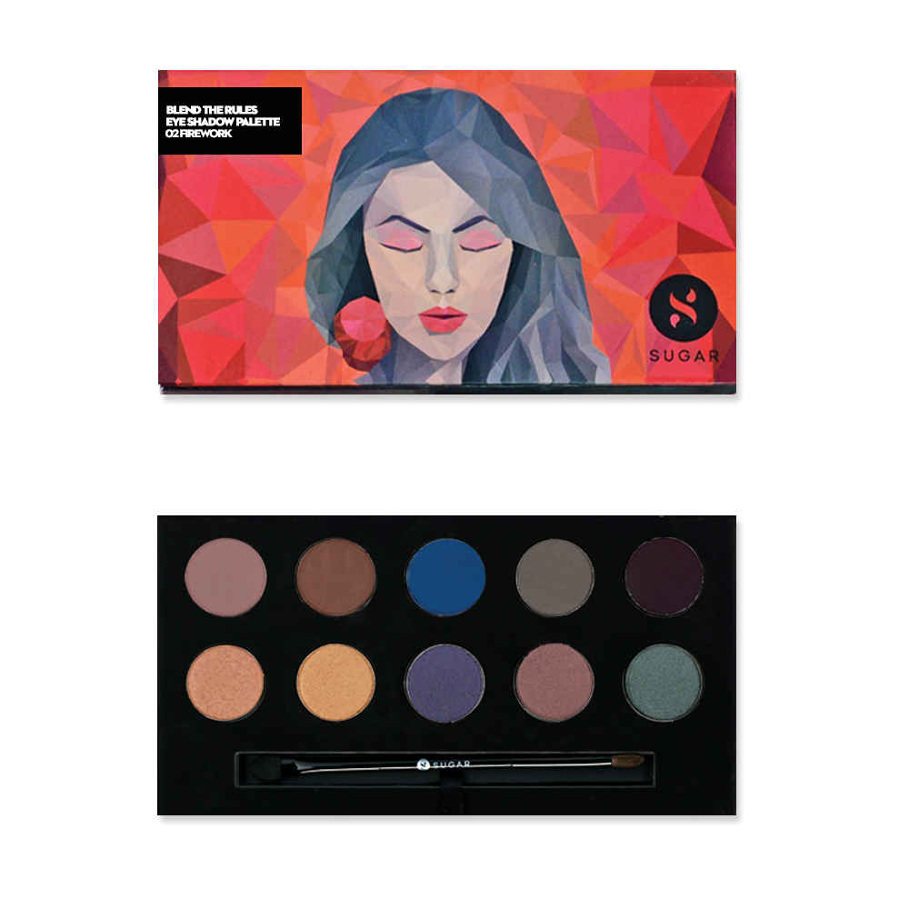 Buy SUGAR Cosmetics Blend The Rules Eyeshadow Palette - 02 Firework - Purplle