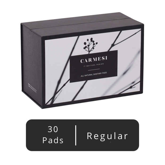 Buy Carmesi - All Natural Sanitary Pads - 30 pads (Regular) - Purplle