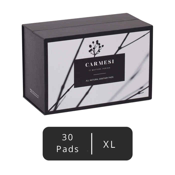 Buy Carmesi - All Natural Sanitary Pads - 30 pads (XL) - Purplle