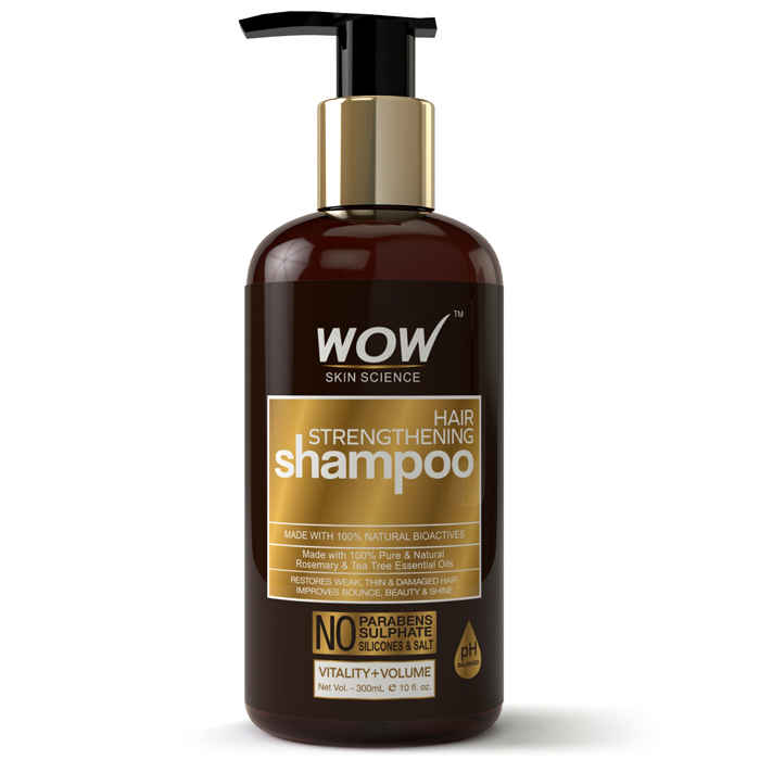 Buy WOW Skin Science Hair Strengthening Shampoo (300 ml) - Purplle