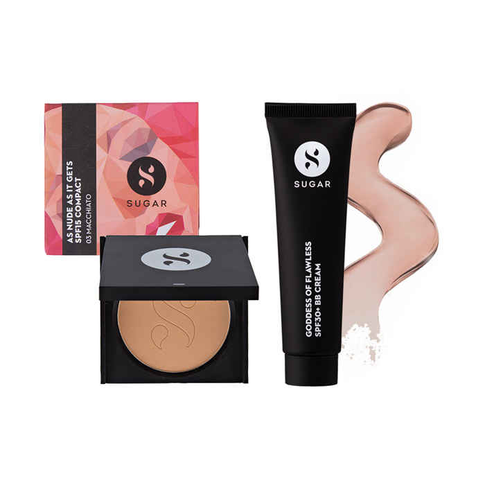 Sugar Compact SUGAR AS Nude As It Gets SPF15 Compact - 03 Macchiato (Medium) + SUGAR ...