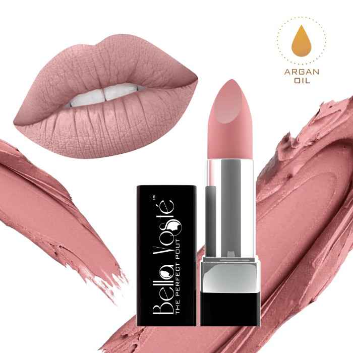 Buy Bella Voste Ulti-Matte Nude Lipstick (With Argan Oil) Rose Lust (02) (4.2 g) - Purplle