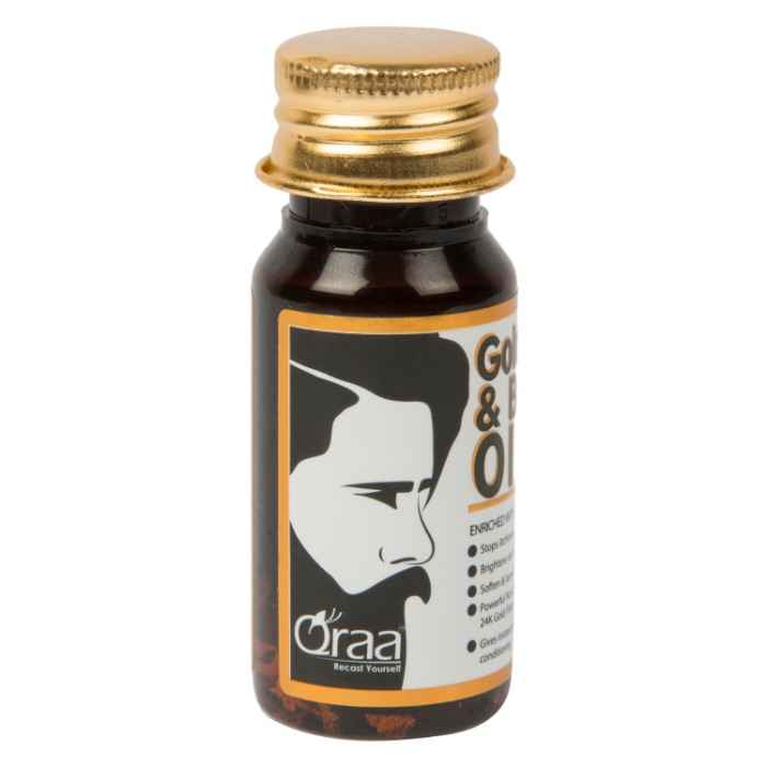 Buy Qraa Luxurious Gold Face And Beard Oil (30 ml) - Purplle