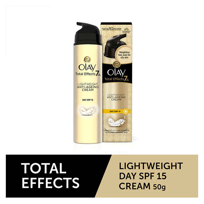 Buy Olay Total Effects 7 in 1 Lightweight Anti- Ageing Moisturizer Cream SPF 15 (50 g) - Purplle