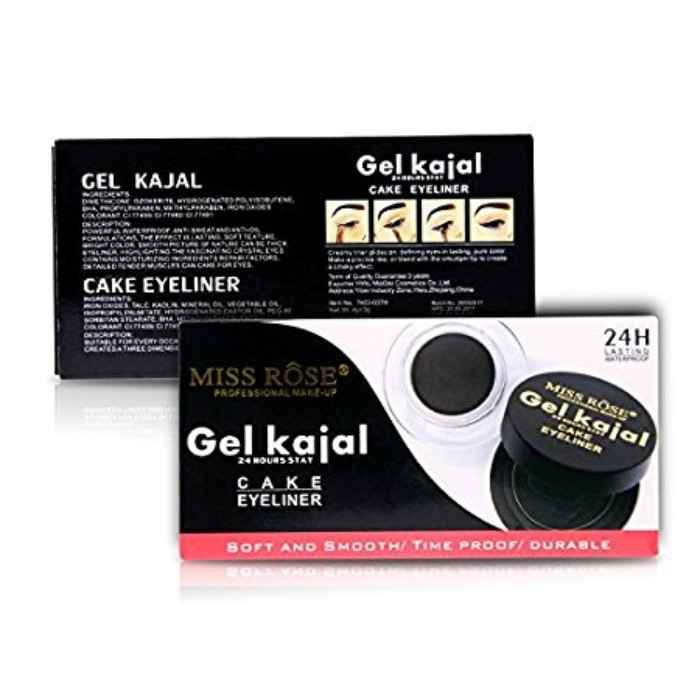 Buy Miss Rose Long Lasting Waterproof Gel Eye Liner with Kajal 7402-037H - Purplle