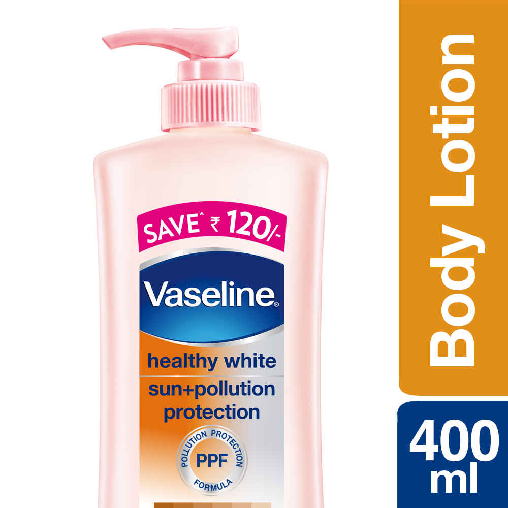 Buy Vaseline Sun Protect SPF 30 Body Lotion |Reduces Tan Lines in 7 Days, UVA + UVB PA+++ | 400ml - Purplle