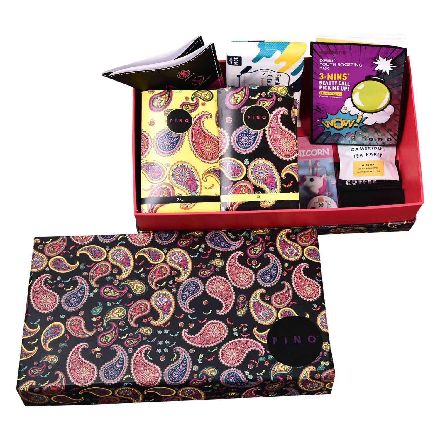 Buy PINQ Happy Period Days Box - 12 (6XL + 6XXL) Premium Cotton Feel Ultra Slim Sanitary Pads & Other Essentials - Purplle