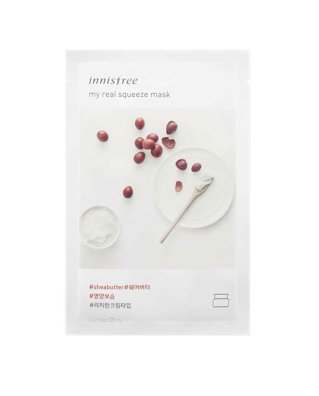 Buy Innisfree My Real Squeeze Mask - Shea Butter (20 ml) - Purplle