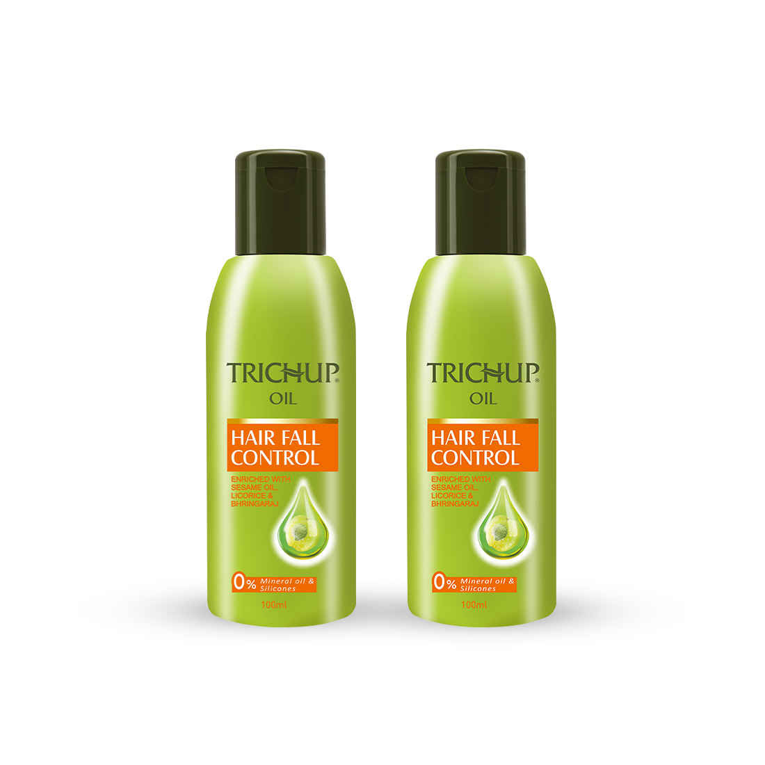 Buy Trichup Hair Fall Control Herbal Hair Oil (100 ml) (Pack of 2) - Purplle