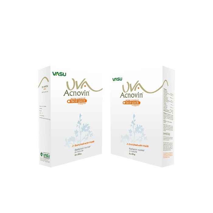 Buy Vasu UVA Acnovin Herbal Face Pack (2 x 25 g) - Purplle