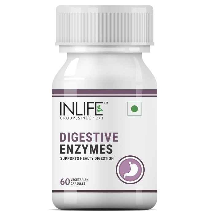 Buy INLIFE Digestive Enzymes Supplement for Digestive Support - 60 Vegetarian Capsules - Purplle
