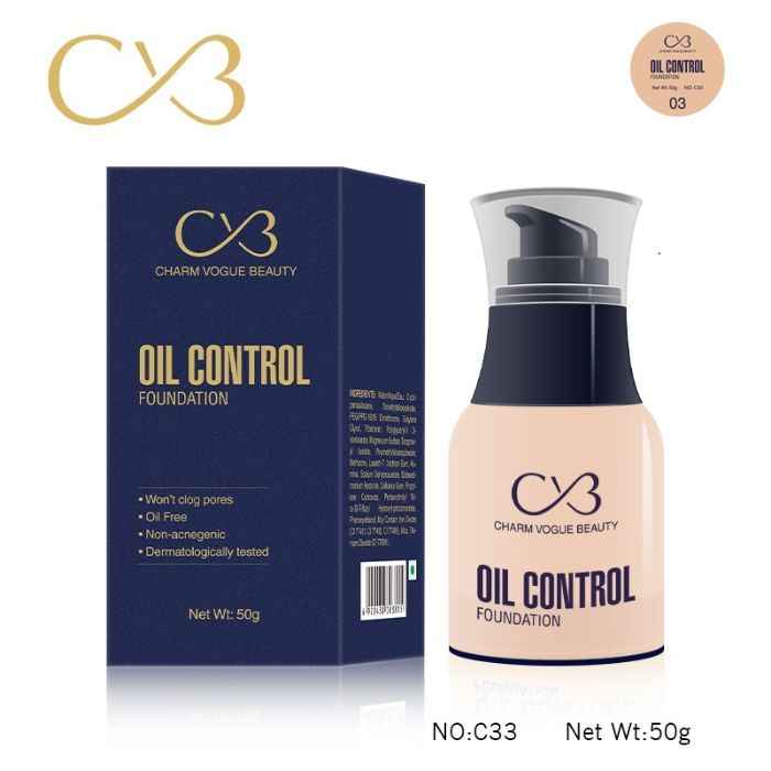 Buy CVB Paris Oil Control Foundation Shade 03 (50 g) - Purplle