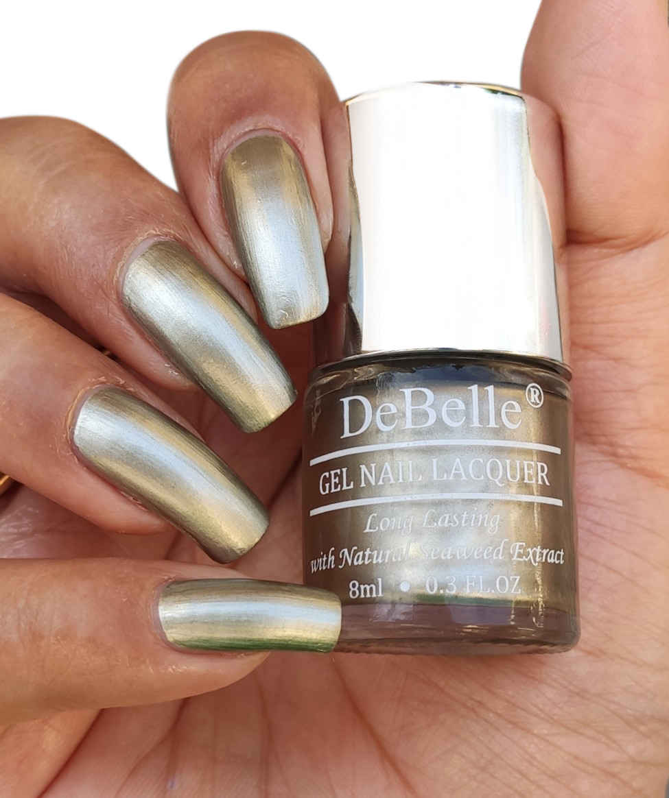 Buy DeBelle Gel Nail Lacquer Metallic Rustique Gold - Rust Gold, (8 ml) - Purplle