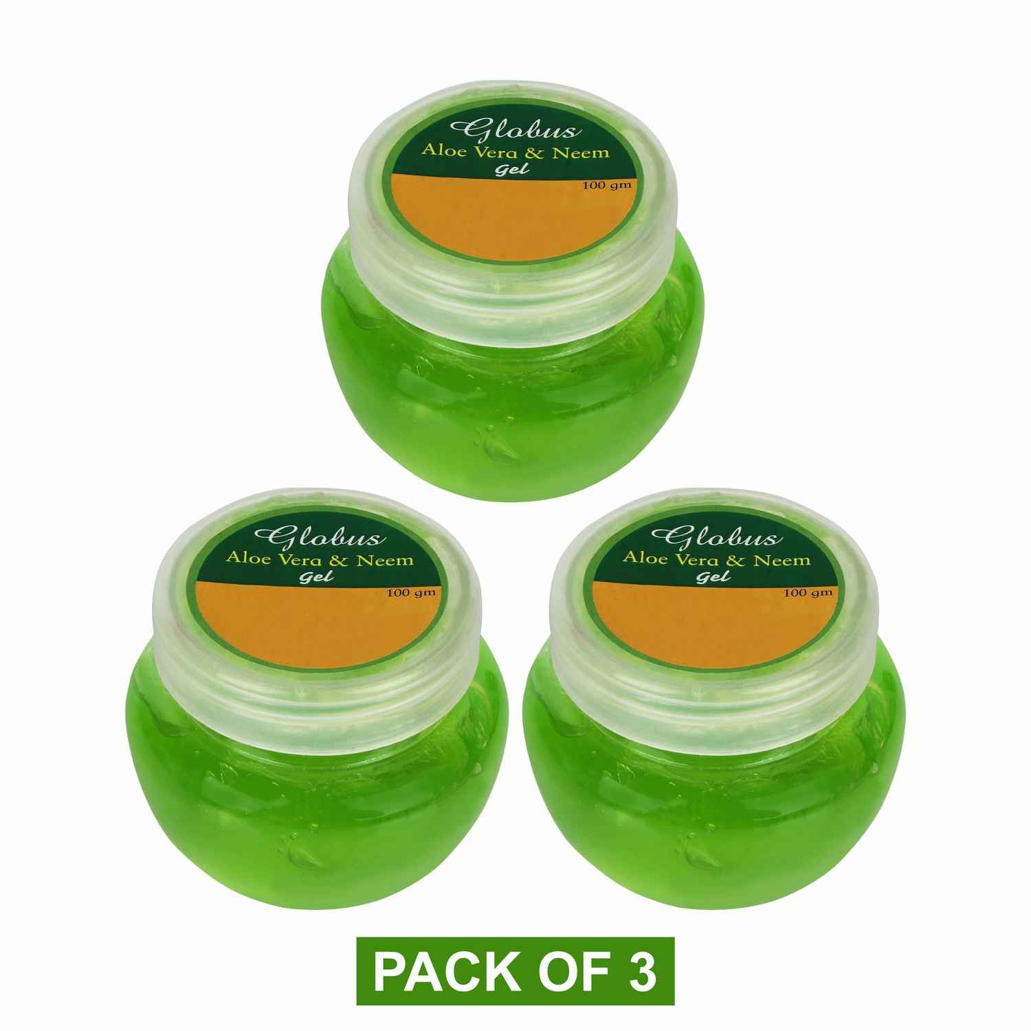 Buy Globus Aloe Vera & Neem Gel (100 g) Pack Of 3 Online | Purplle