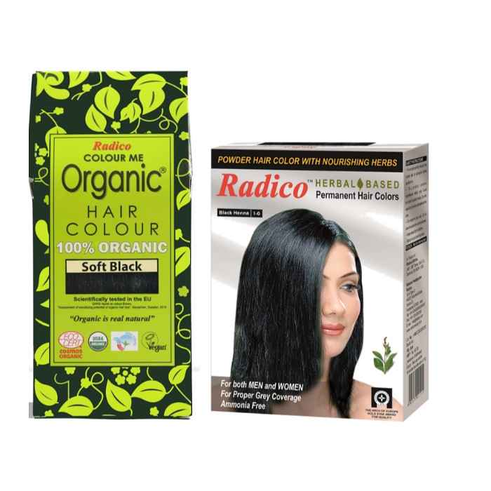 Buy Radico - Soft Black- 100% Organic Hair Color With Herbal Natural Black Hair Color (100 g) - Purplle