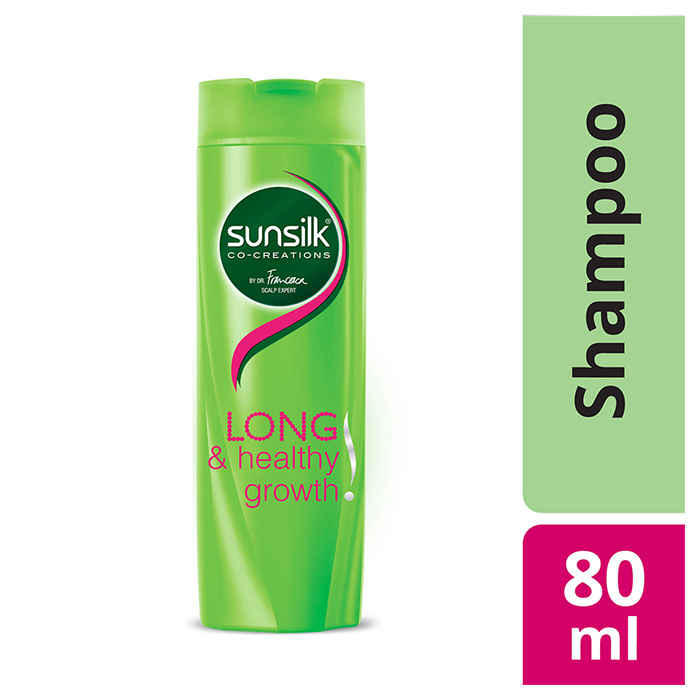 Buy Sunsilk Long And Healthy Growth Shampoo (80 ml) + Extra 12% = 90ML - Purplle