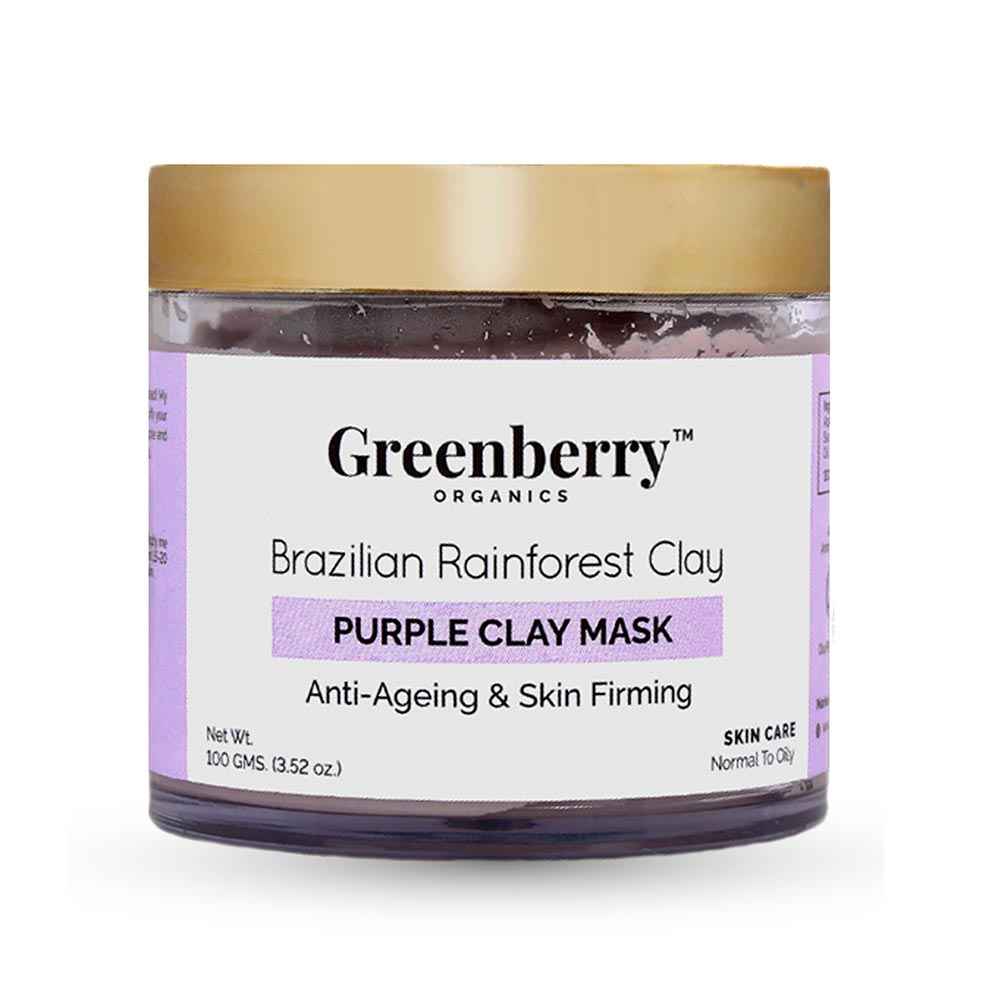 Buy Greenberry Organics Brazilian Rainforest Purple Clay Mask (100 g) - Purplle