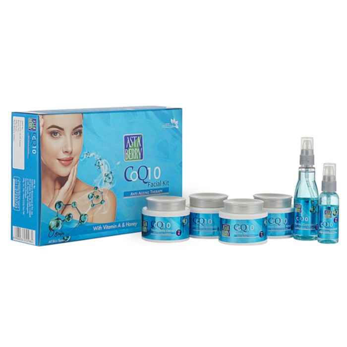 Buy Astaberry CoQ10 Anti Ageing Facial Kit - 6 Steps - Purplle