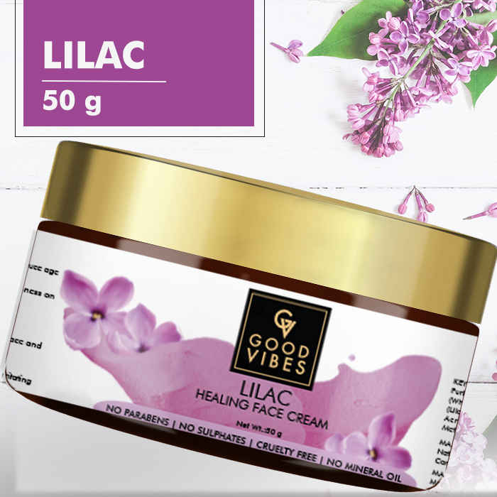 Buy Good Vibes Healing Face Cream - Lilac (50 gm) - Purplle