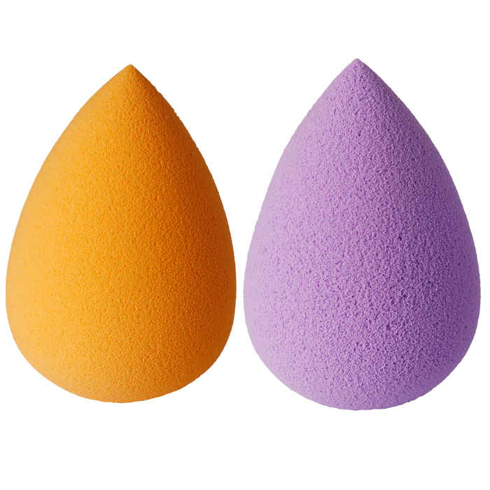 Buy Gorgio Professional Beauty Blender Puff Sponge Egg Shape - 2 Pcs (Purplle & Orange) - Purplle