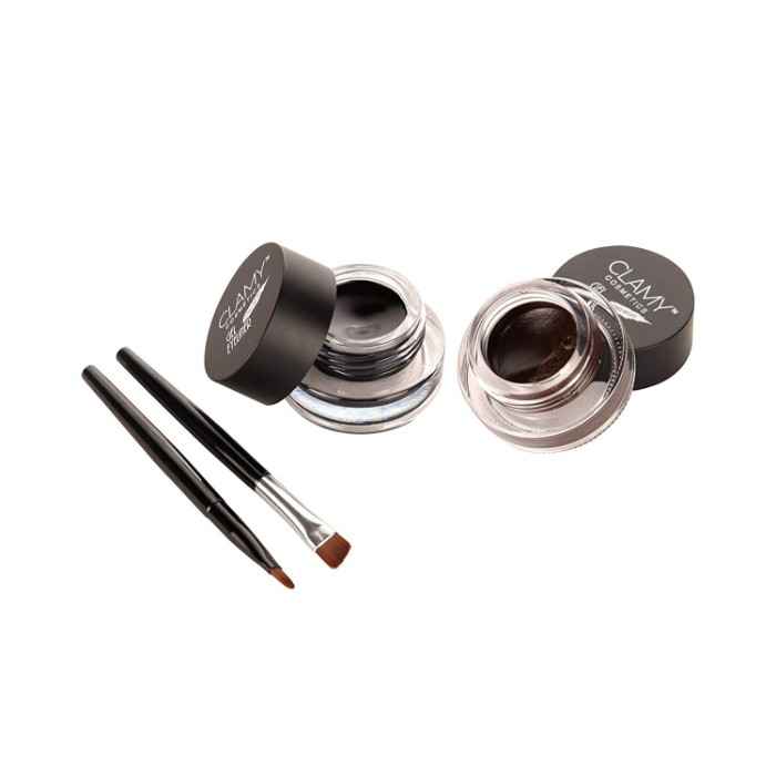 Buy Clamy Long Lasting Gel Eyeliner, Black and Brown - Purplle