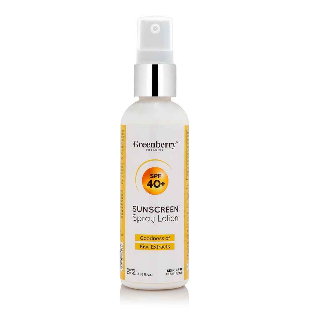 Buy Greenberry Organics SPF 40+ Sunscreen Spray Lotion (100 ml) - Purplle