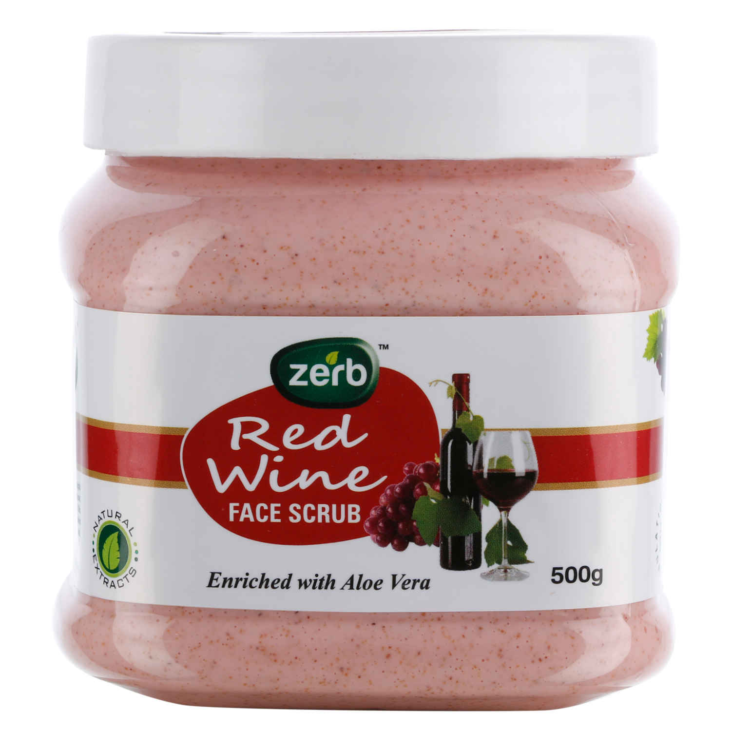 Buy Zerb Redwine Face Scrub (500 g) - Purplle