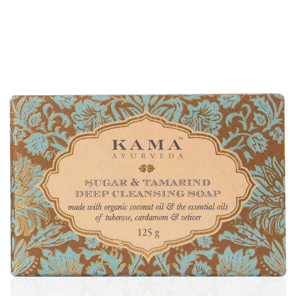 Buy Kama Ayurveda Sugar & Tamarind Ayurvedic Deep Cleansing Soap (125 g) - Purplle