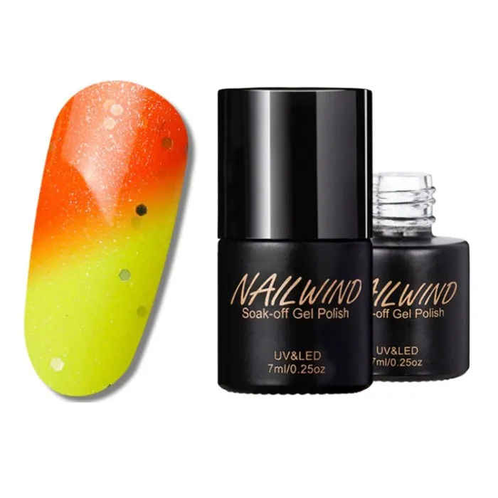 Buy NAILWIND Temperature Changing Chameleon Gel Nail Polish UV Soak-Off Semi White Vernis Permanent Gel Varnishes Nail Art (NW-T38) (7 ml) - Purplle