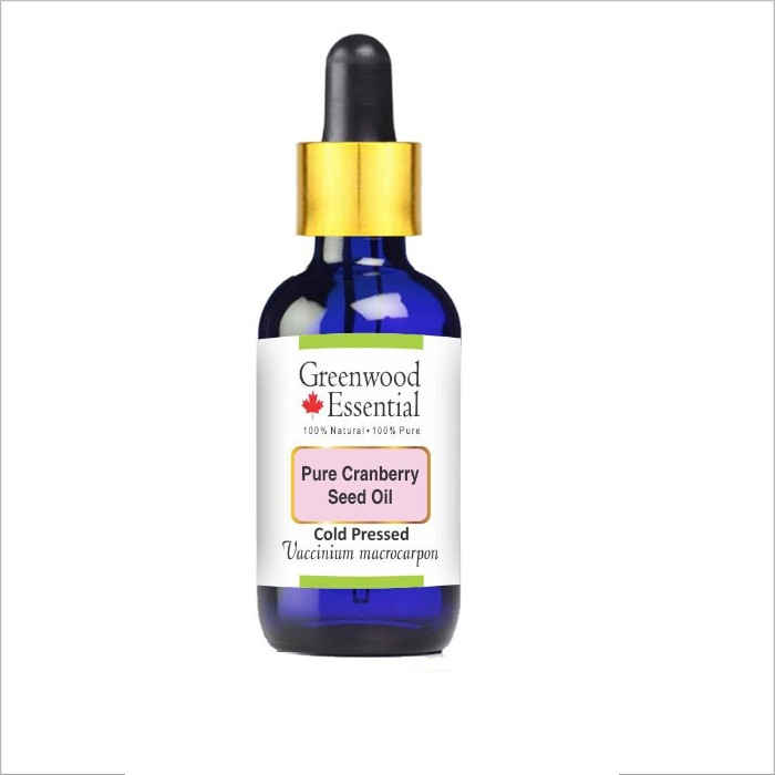 Buy Greenwood Essential Pure Cranberry Seed Oil (Vaccinium macrocarpon) with Glass Dropper 100% Natural Therapeutic Grade Cold Pressed (100 ml) - Purplle