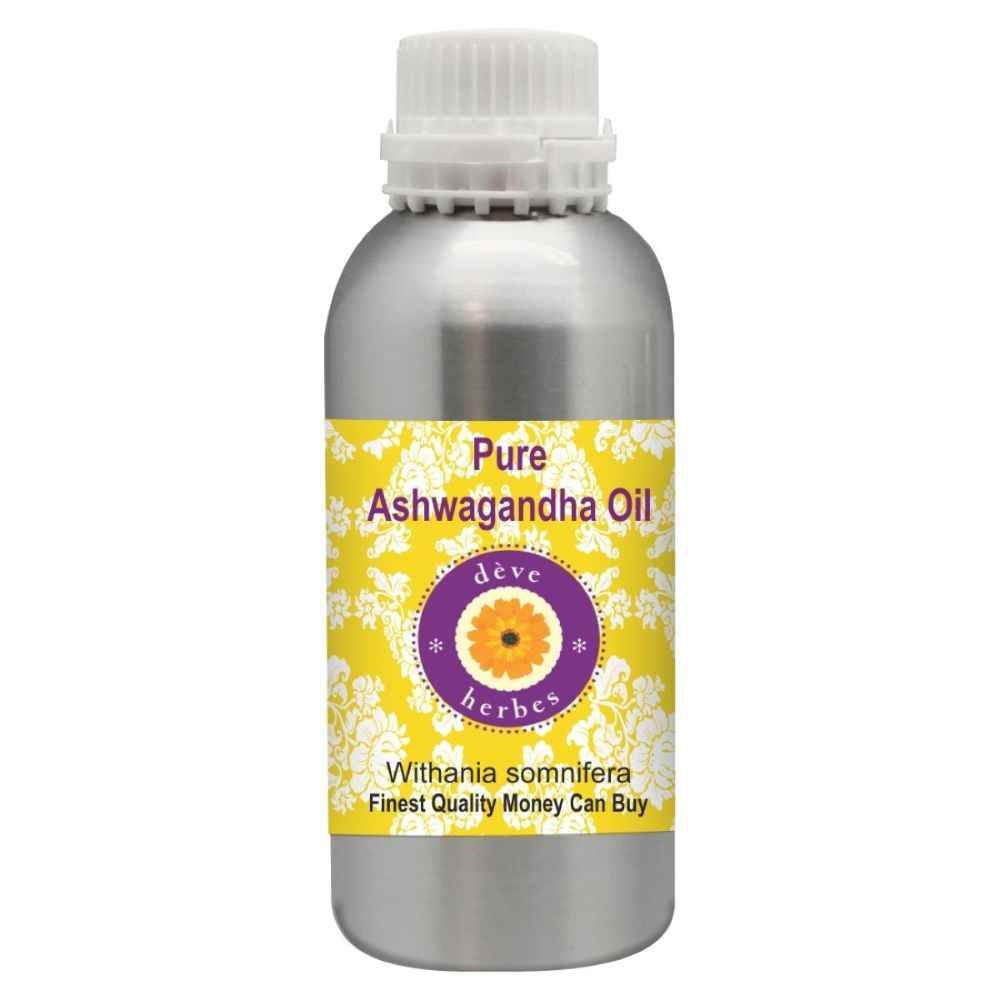 Buy Deve Herbes Pure Ashwagandha Oil (Withania somnifera) 100% Natural Therapeutic Grade (630 ml) - Purplle