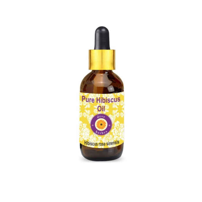 Buy Deve Herbes Pure Hibiscus Carrier (Infused) Oil (Hibiscus rosa-sinensis) with Glass Dropper Natural Therapeutic Grade 100ml - Purplle