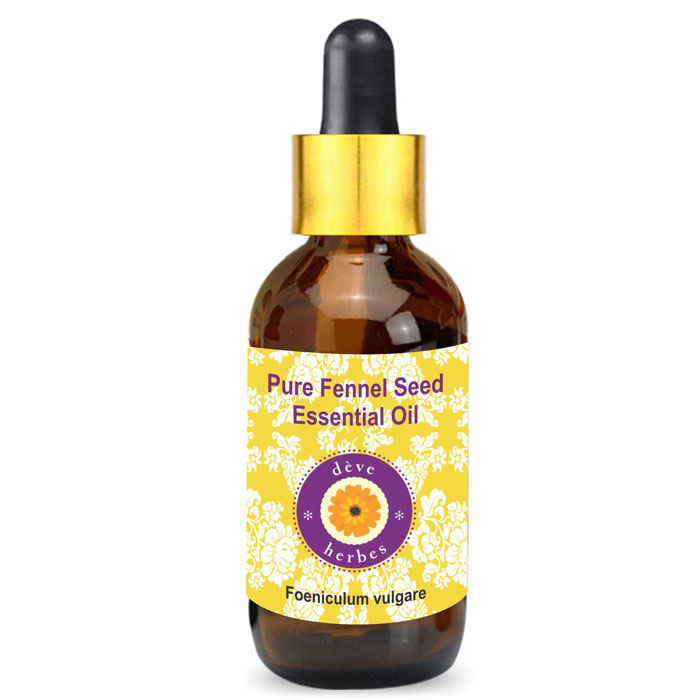 Buy Deve Herbes Pure Fennel Seed Essential Oil (Foeniculum vulgare) with Glass Dropper Natural Therapeutic Grade Steam Distilled 50ml - Purplle