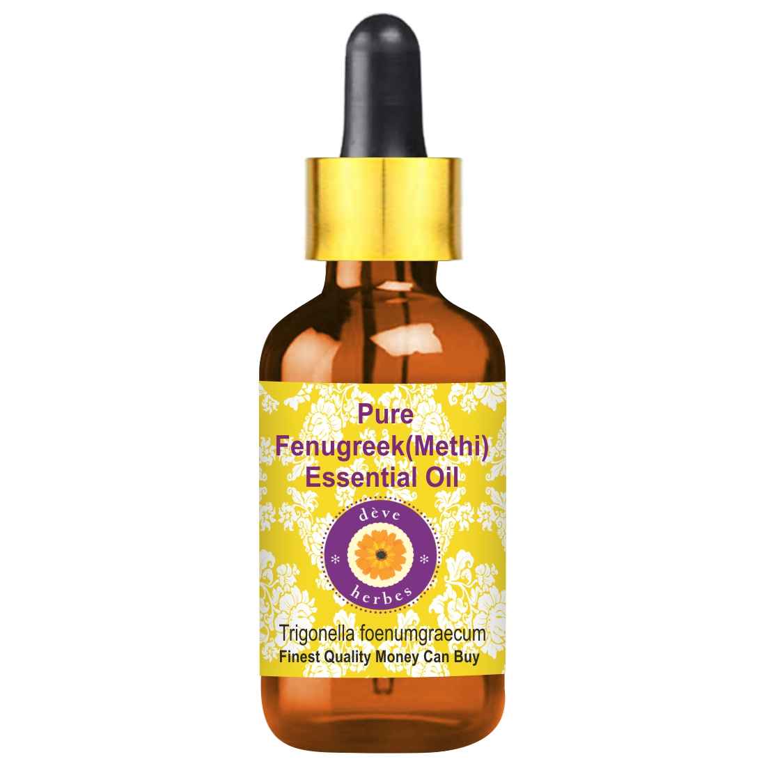 Buy Deve Herbes Pure Fenugreek (Methi) Essential Oil (Trigonella foenumgraecum) with Glass Dropper Natural Therapeutic Grade Steam Distilled 30ml - Purplle