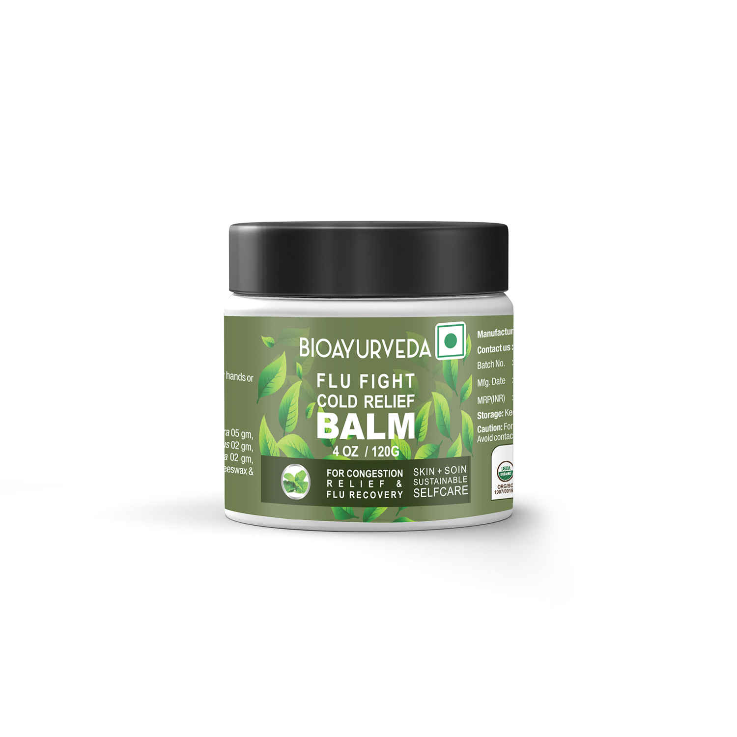 Buy Bioayurveda Flu Fight Cold Relief Balm (120 g) - Purplle