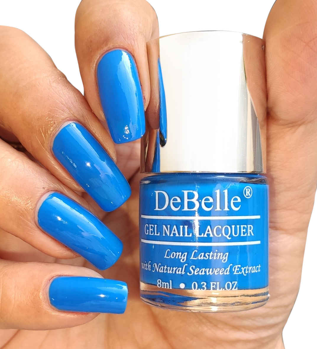Buy DeBelle Gel Nail Lacquer Creme La Azure - Royal Blue, (8 ml) - Purplle