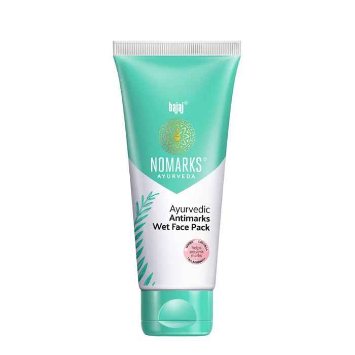 Buy Bajaj Nomarks Ayurveda Antimarks Wet Face Pack (60 g) - Purplle