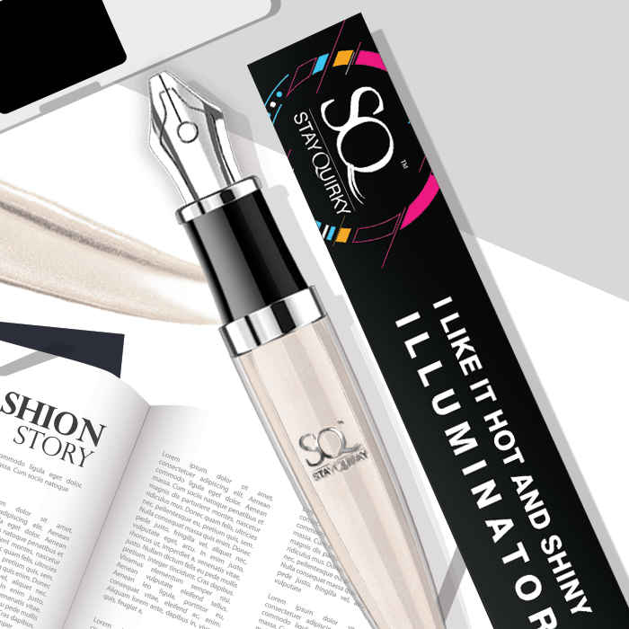 Buy Stay Quirky Highlighter & Illuminator Silver I Like It Hot & Shiny|Shimmer| Long Lasting| Lightweight| Blendable| Intense Pigment - High on Nudism 7 (4 ml) - Purplle