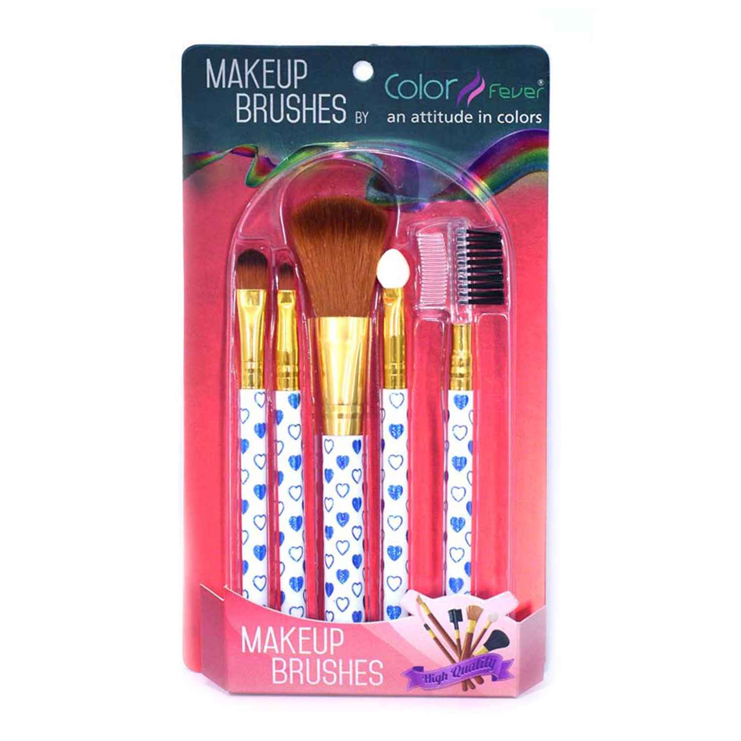 Buy Color Fever an attitude in colors Makeup Brush Set of 5 - Multi - Purplle
