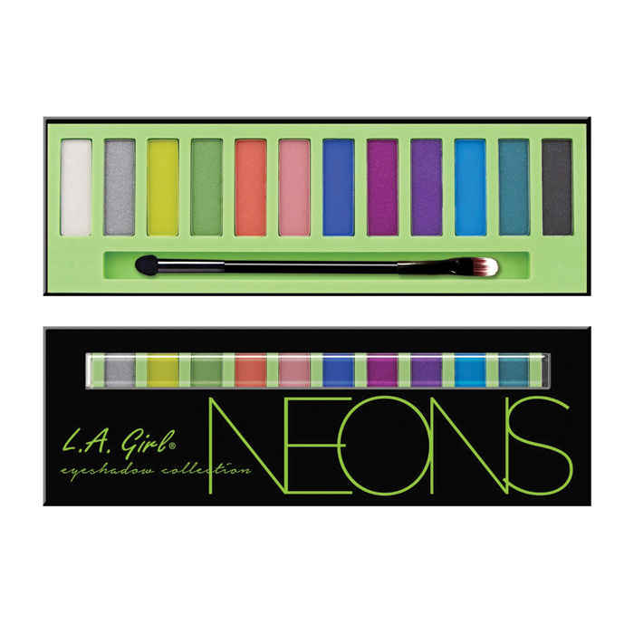 Buy L.A. Girl beauty Brick Eyeshadow-Neons (12 g) - Purplle