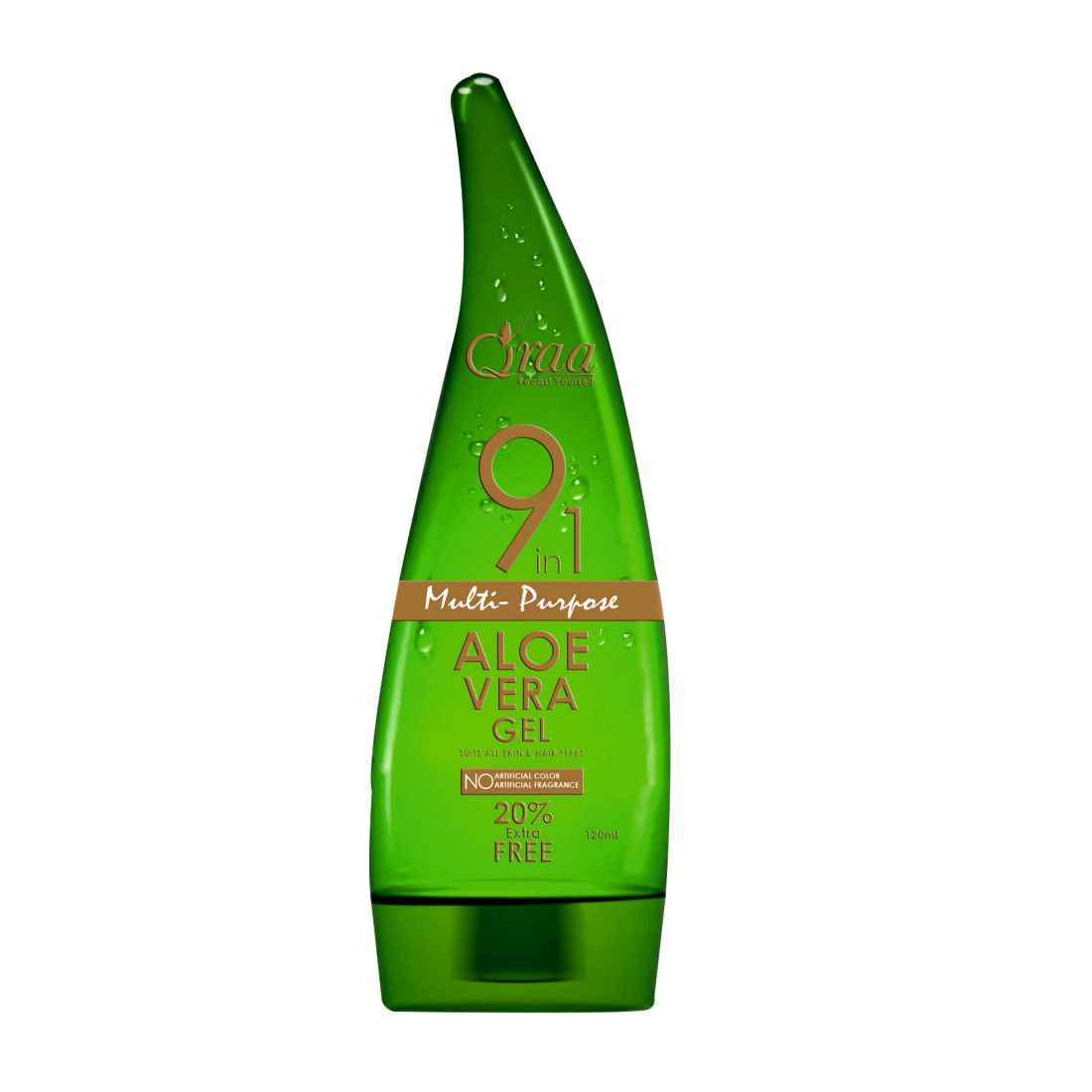 Buy Qraa 9 in 1 Aloe Vera Gel (120 ml) - Purplle