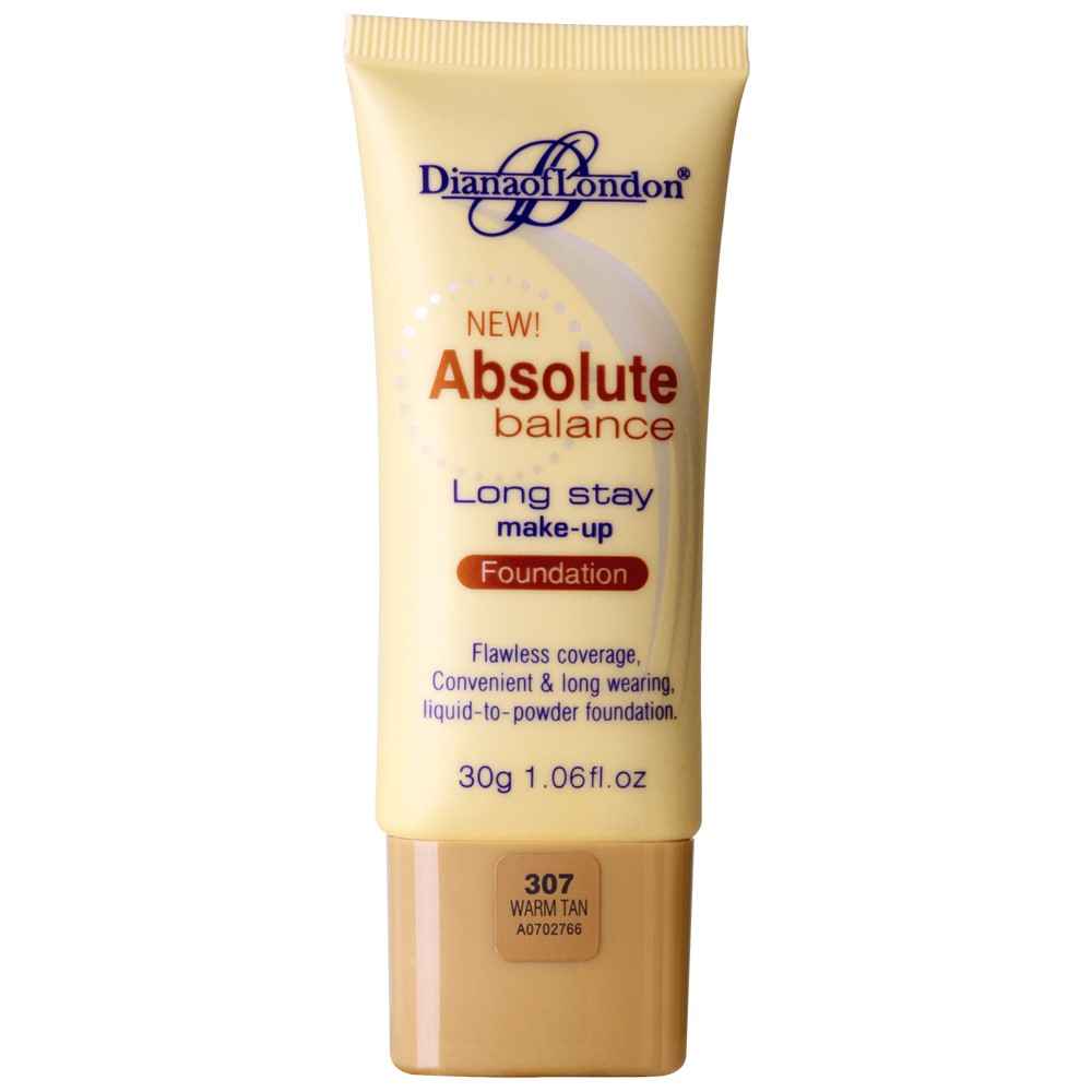 Buy Diana Of London Absolute Stay Foundation Tube - 307 Warm Tan (30 g) - Purplle
