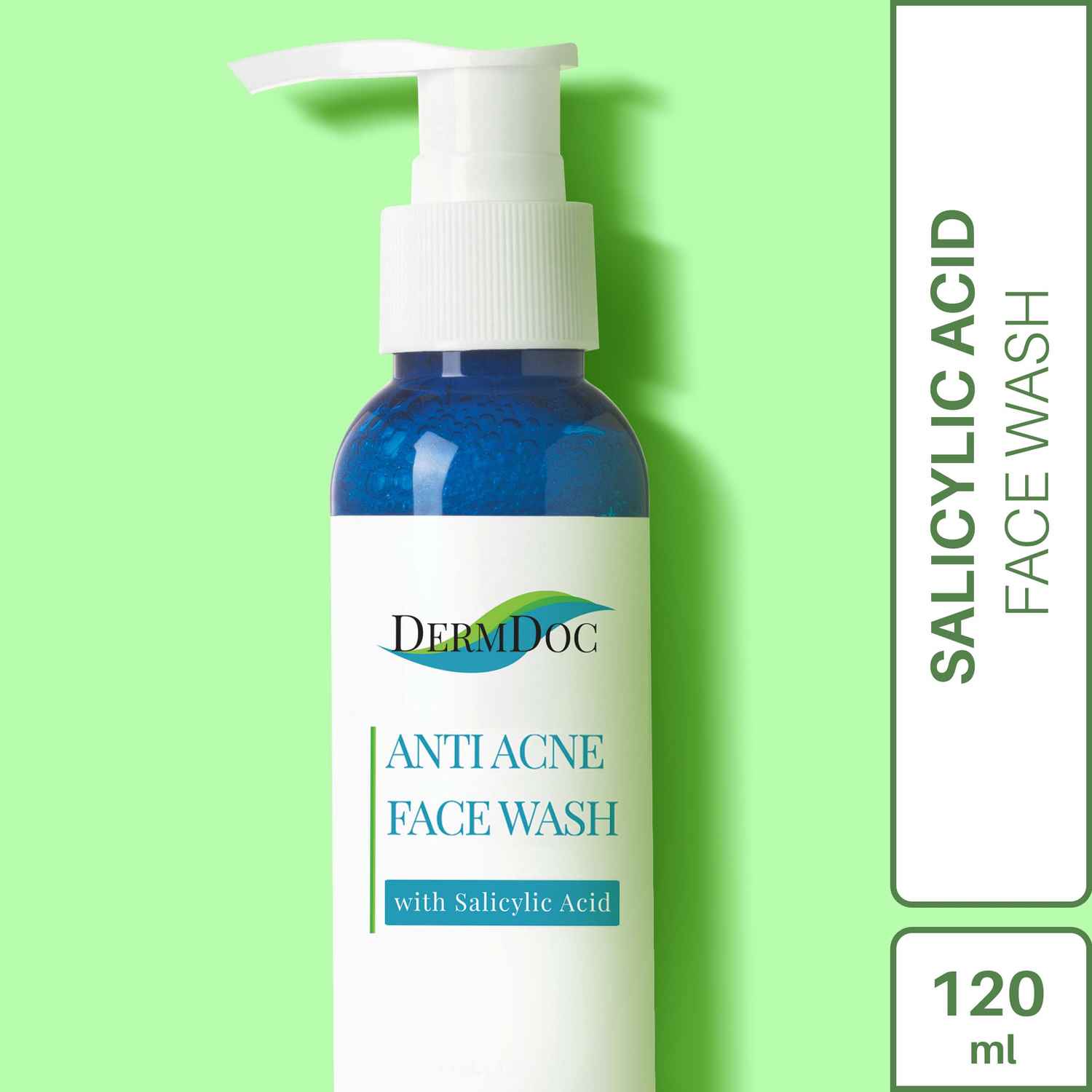 Buy DermDoc Salicylic Acid Anti Acne Face Wash For Acne, Blackheads & Oil Control (120 ml) - Purplle