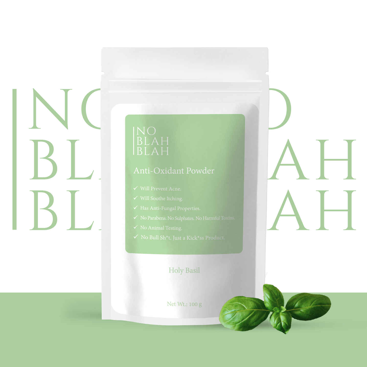 Buy No Blah Blah Anti-Oxidant Powder - Holy Basil (100 g) - Purplle