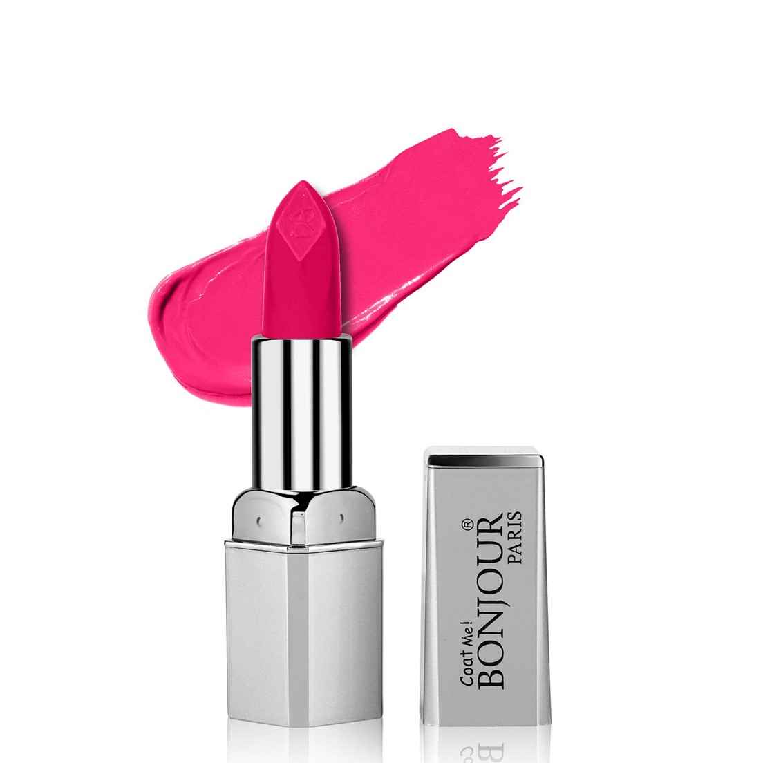 Buy Bonjour Paris Coat Me Premium Creme Matte 9-5 Hydrating Lipstick, Pink Candy (4.2 g) - Purplle