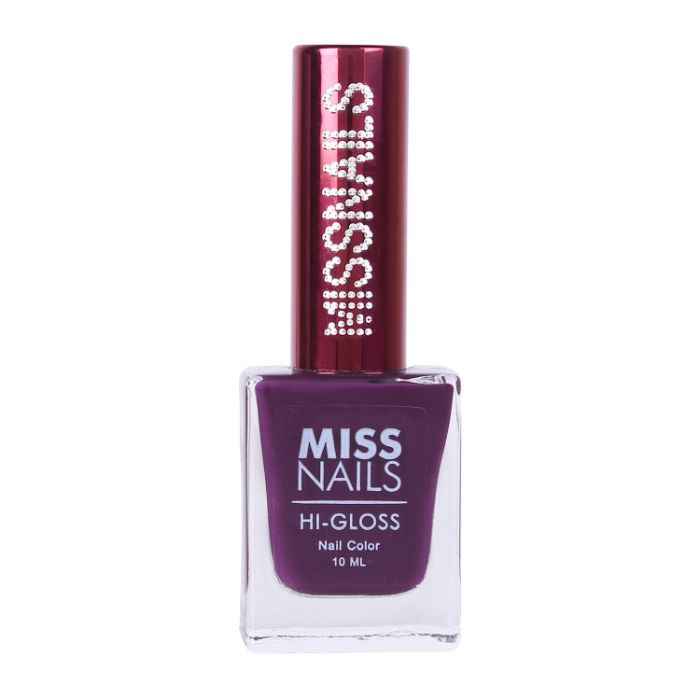 Buy Miss Nails Nail Paint Hi-Gloss 77 Purple Rain (10 ml) - Purplle