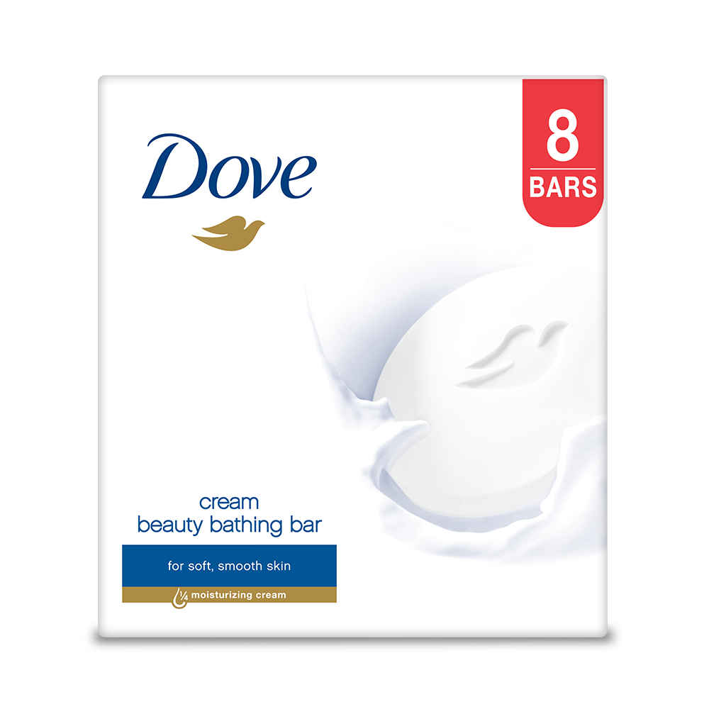 Buy Dove Cream Beauty Bathing Bar (100 g) (Pack of 8) - Purplle