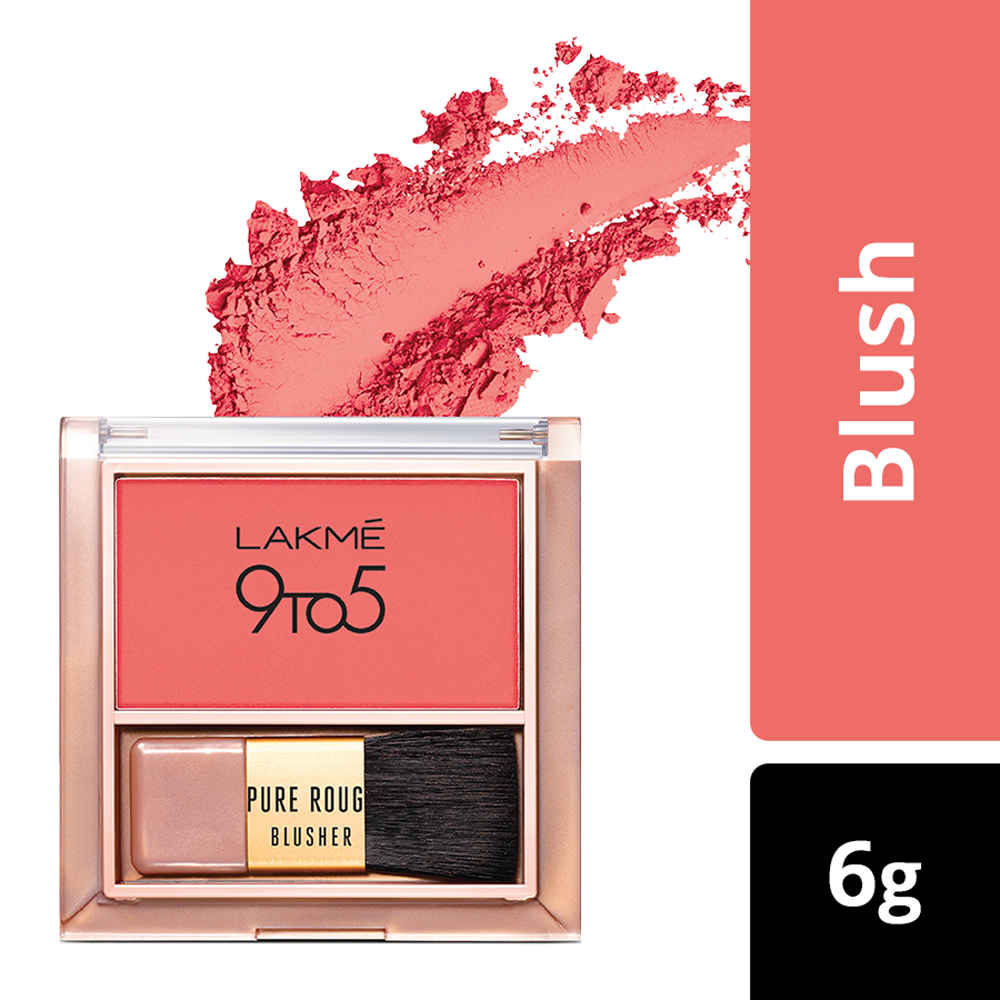 Buy Lakme 9 To 5 Pure Rouge Blusher - Coral Punch ( 6 g) - Purplle